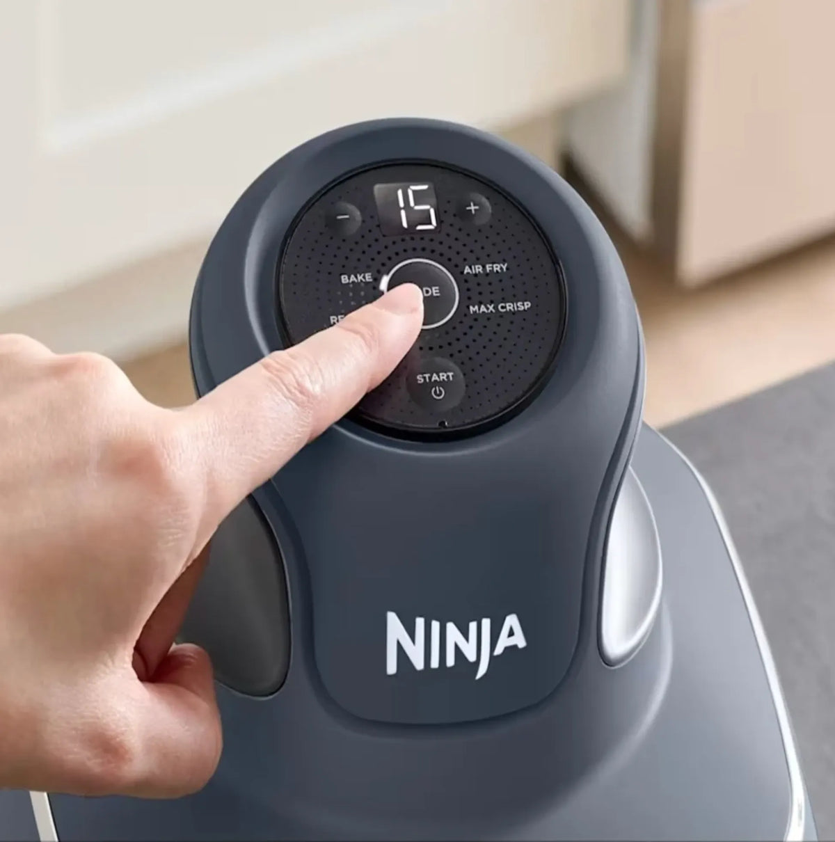 Freidora de Aire Ninja Crispi 4 en 1 FN101LAAGY Gris con Recipientes de Vidrio