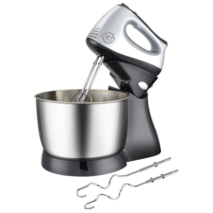 Batidora De Pedestal ICM 2 En 1 250W 5 Velocidades + Turbo con Tazón Acero Inoxidable