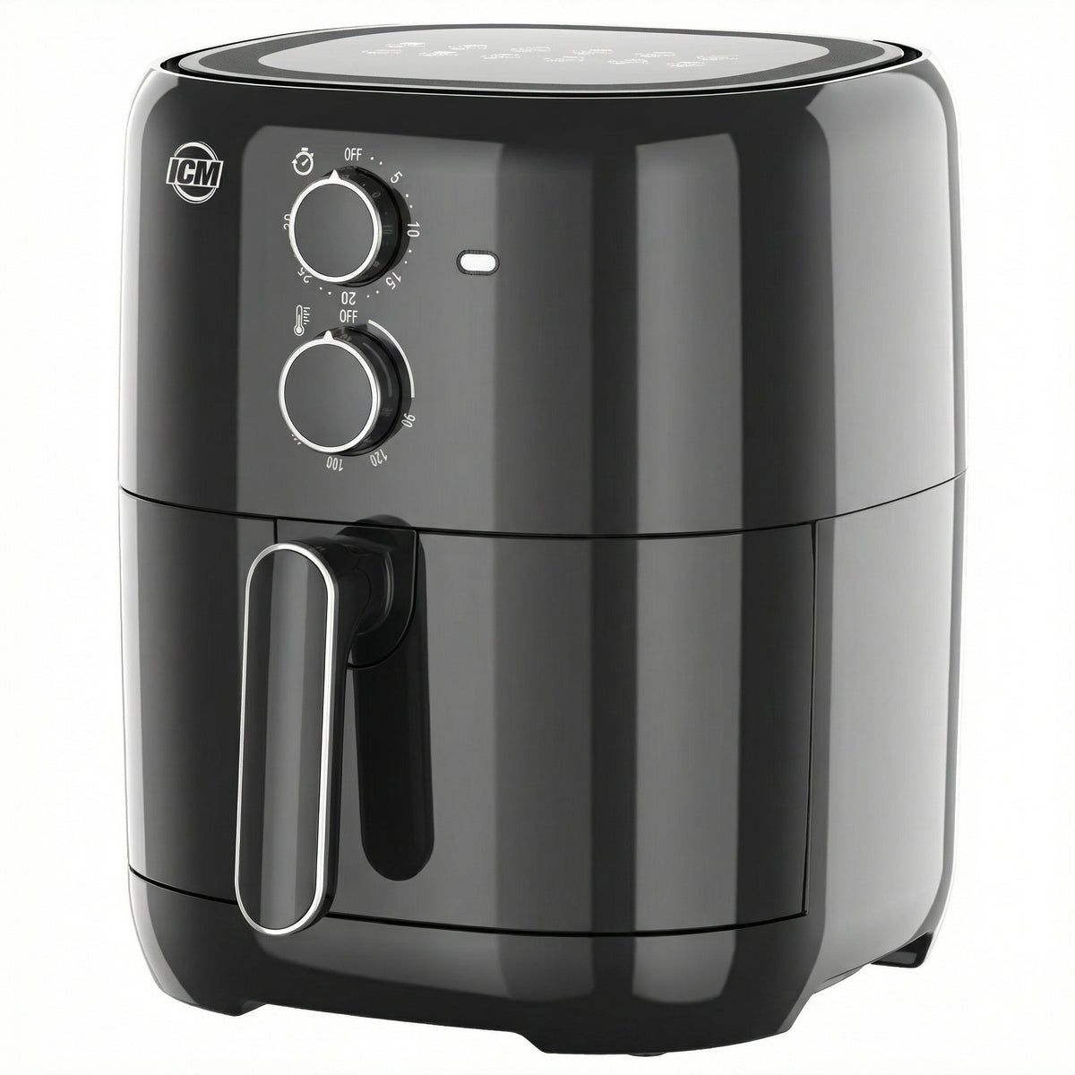 Freidora De Aire ICM 4.2L 1500W Manual AF42B Negra Con Control De Temperatura