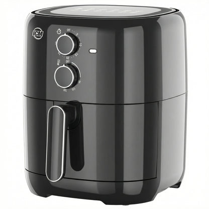 Freidora De Aire ICM 4.2L 1500W Manual AF42B Negra Con Control De Temperatura