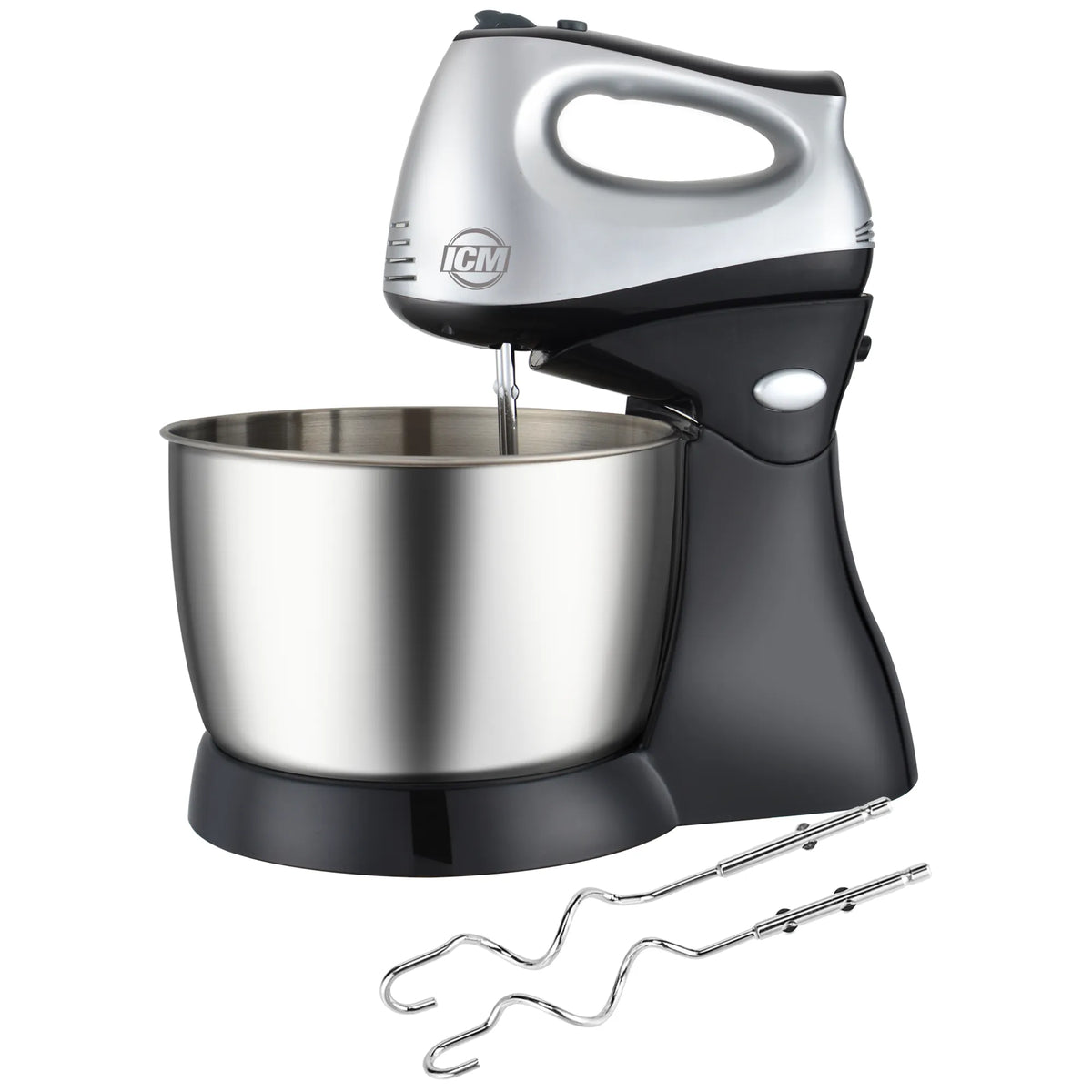 Batidora De Pedestal ICM 2 En 1 250W 5 Velocidades + Turbo con Tazón Acero Inoxidable
