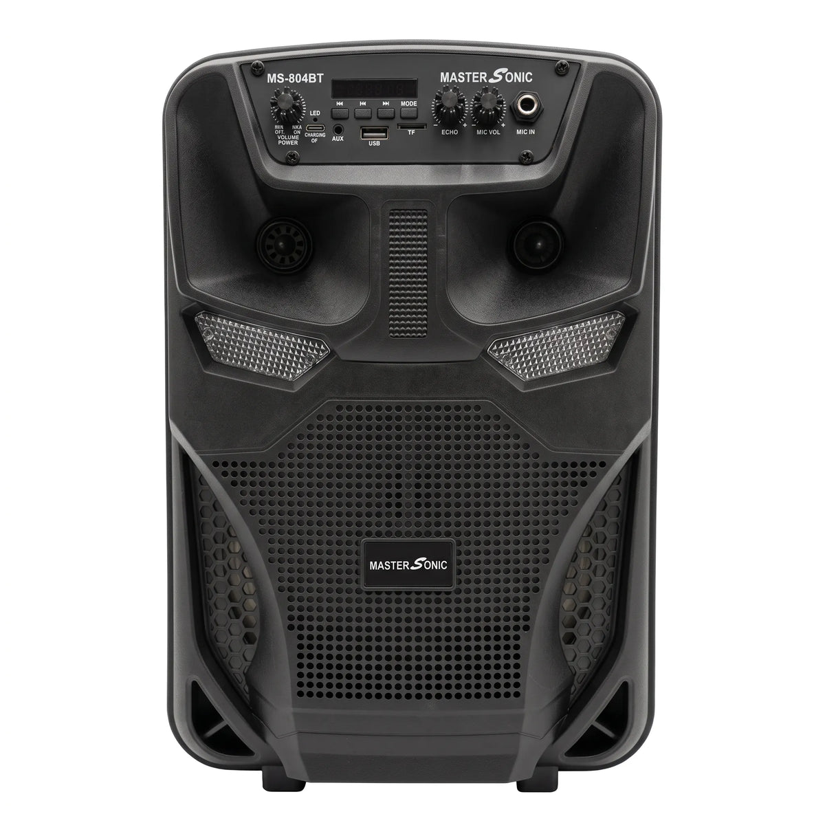 Parlante Bluetooth Master Sonic MS-804BT 8” Recargable con Radio FM, USB y Micrófono