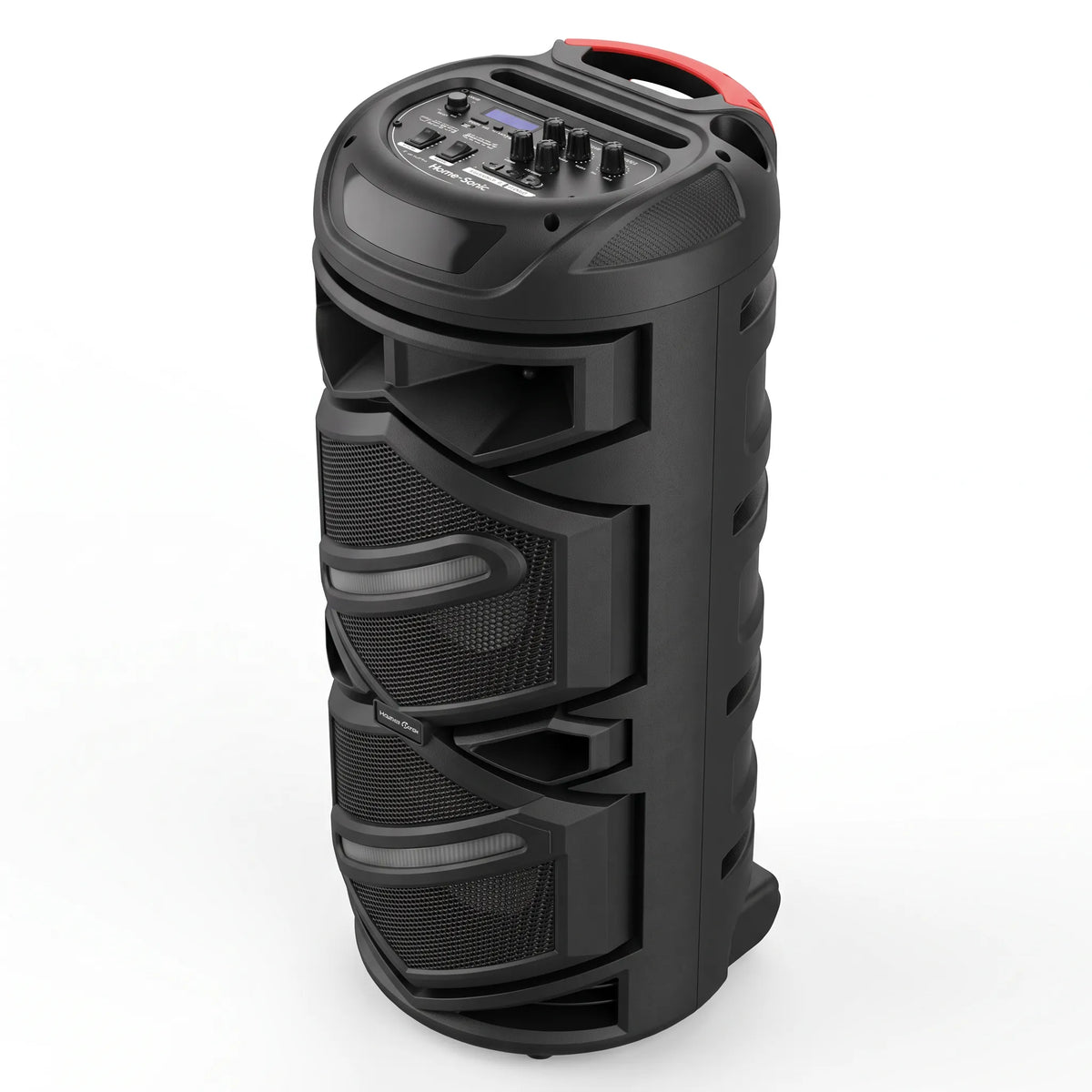 Parlante Bluetooth Master Sonic MS-2842BT Doble Woofer 8” Recargable con Luces LED y Radio FM
