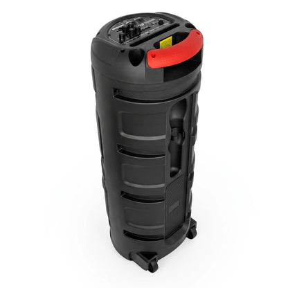 Parlante Bluetooth Master Sonic MS-2842BT Doble Woofer 8” Recargable con Luces LED y Radio FM