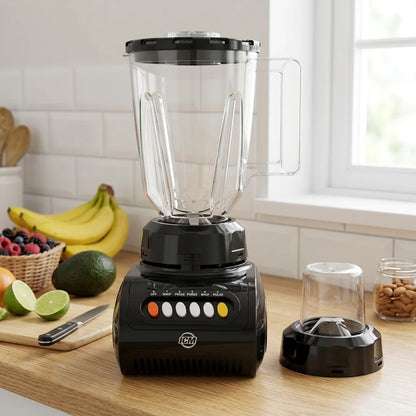 Licuadora Icm Miamix 350w Vaso Plastico 1.5l 4 Velocidades + Pulso Con Picatodo