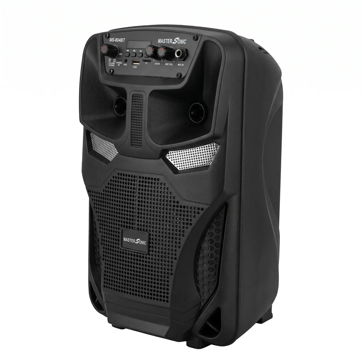 Parlante Bluetooth Master Sonic MS-804BT 8” Recargable con Radio FM, USB y Micrófono